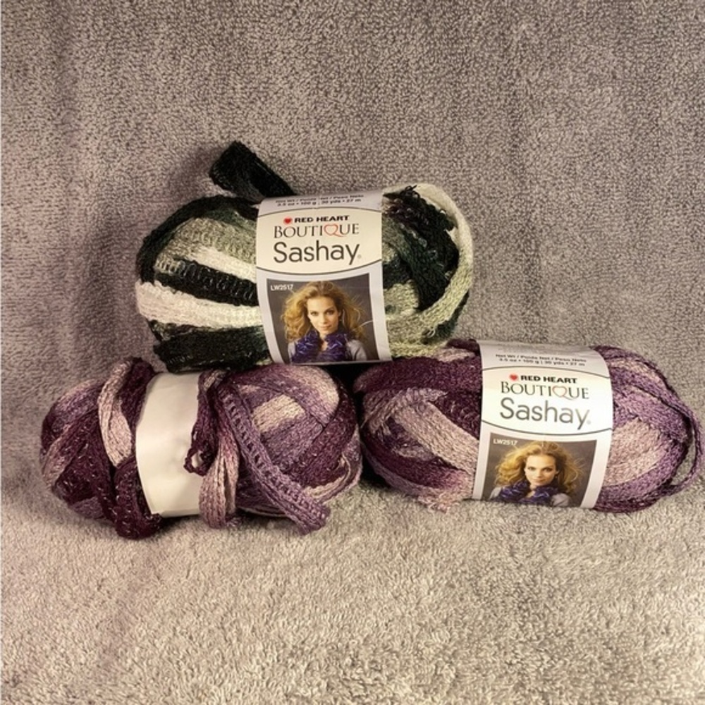 Red Heart Boutique Sashay (2)โ Boogie Colors (1) Hip Hop Color New Yarn
